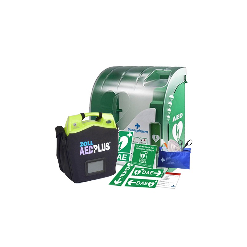 Pack défibrillateur automatique Zoll AED Plus Extérieur Sécurisé