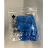 Paire gants vynile L Bleu