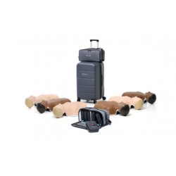 Pack de 6 Torses New Little Anne empilable mixtes avec valise de transport + 6 AED TRAINER avec sac de transport