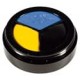 Fard crème trio N°3  jaune-bleu-noir