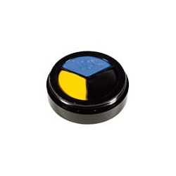 Fard crème trio N°3  jaune-bleu-noir