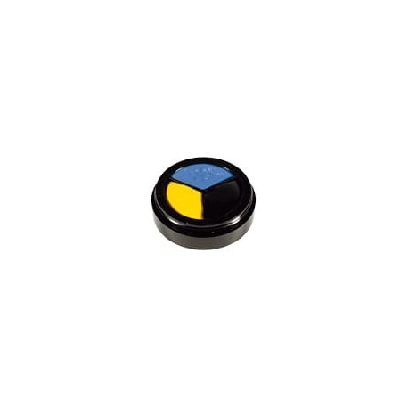 Fard crème trio N°3  jaune-bleu-noir