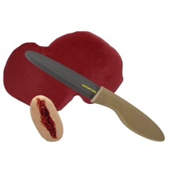 Couteau particulier factice avec plaie