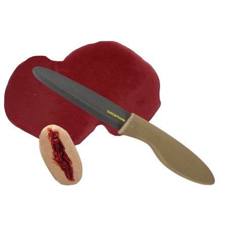 Couteau particulier factice avec plaie