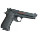 Pistolet factice  Beretta avec plaie impact par balle et flaque de sang M