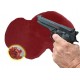 Pistolet factice  Beretta avec plaie impact par balle et flaque de sang M