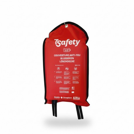 Couverture anti-feu Lithium 155x155cm + sac