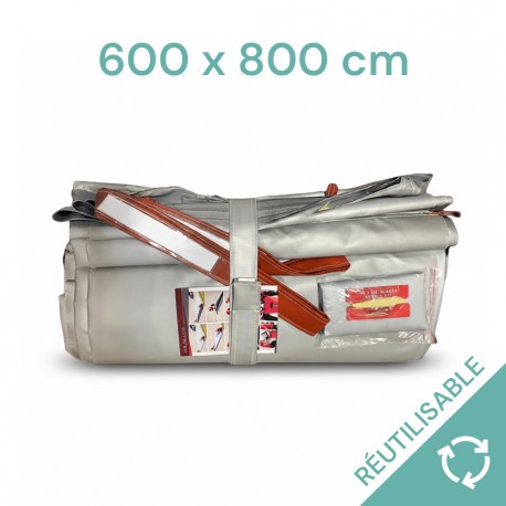 Couverture voiture anti-feu multi-usages 6x8m