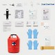 Trousse de secours SST étanche : contenu et sac étanche 6 L
